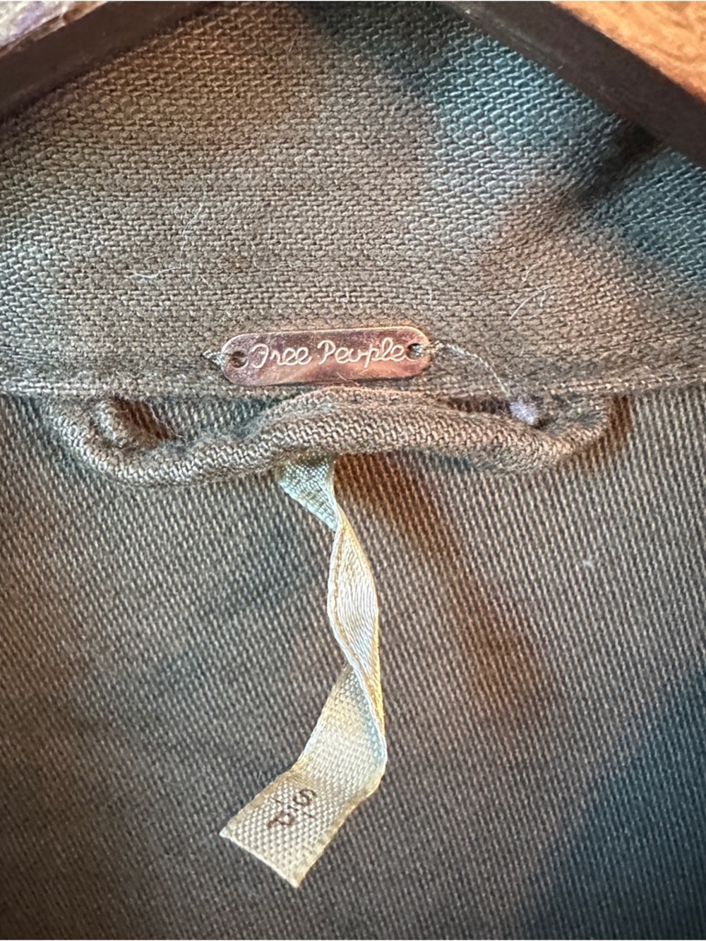 Free People Brown Lace-Up Sleeve Utility Jacket - Picture 5 of 10